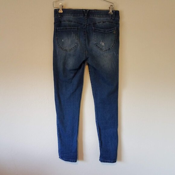 Democracy Jeans Size 6 Ab Technology Distressed Skinny Leg Stretch BN20907YK2 - Picture 5 of 9